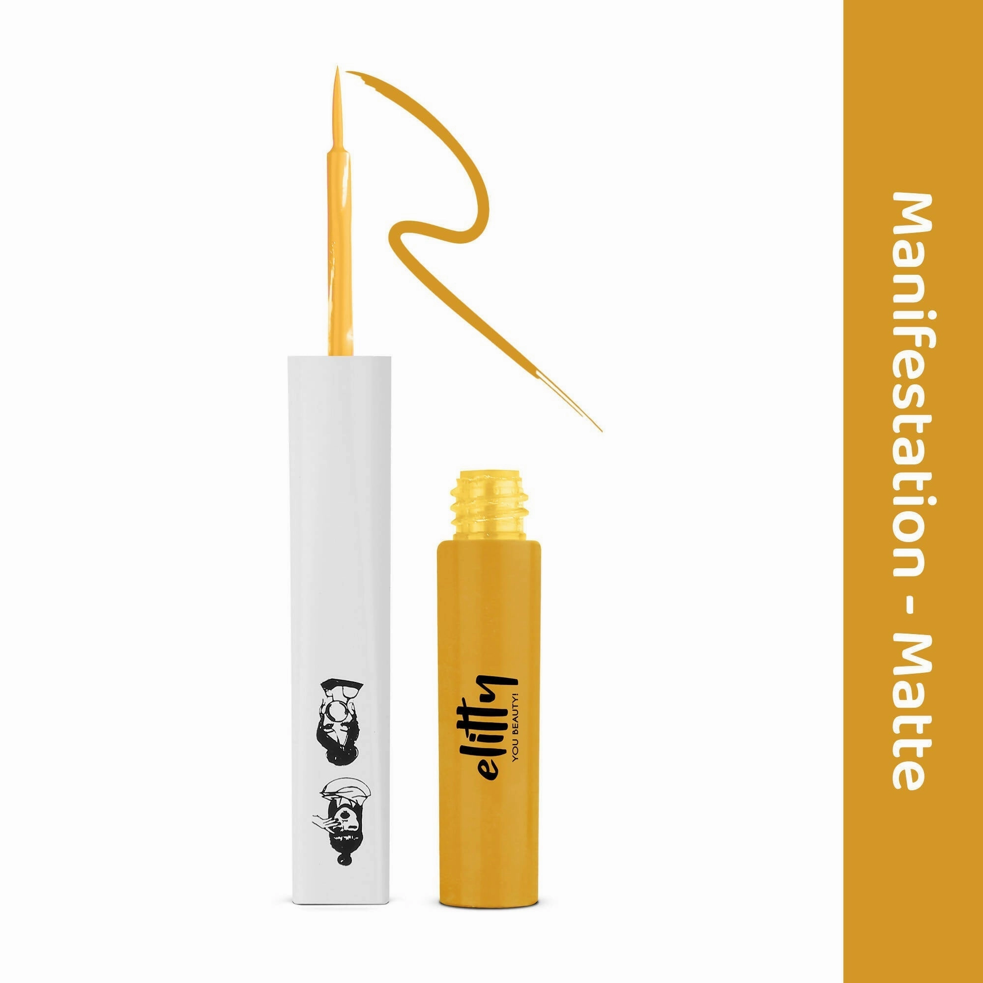 Elitty Yellow Pop Color Matte Finish Liquid - Manifestation- Yellow
