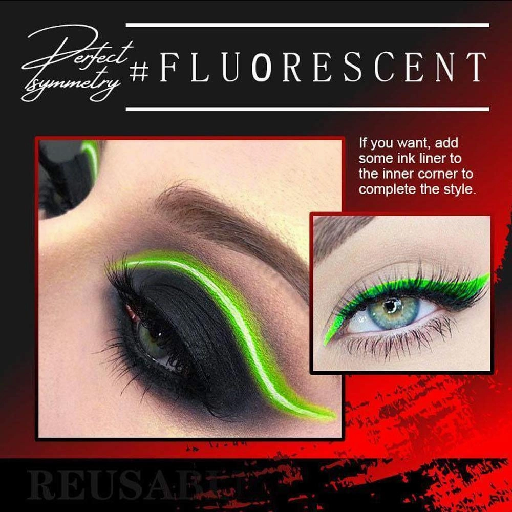 Eye Shadow Template,40pcs Eyelid Line Stick Reusable Eyeliner Stickers Cat Eye Makeup Double Eyelid Sticker Eyeliner Makeup Sticker,Waterproof Precise Smudgeproof Make Up (Green)