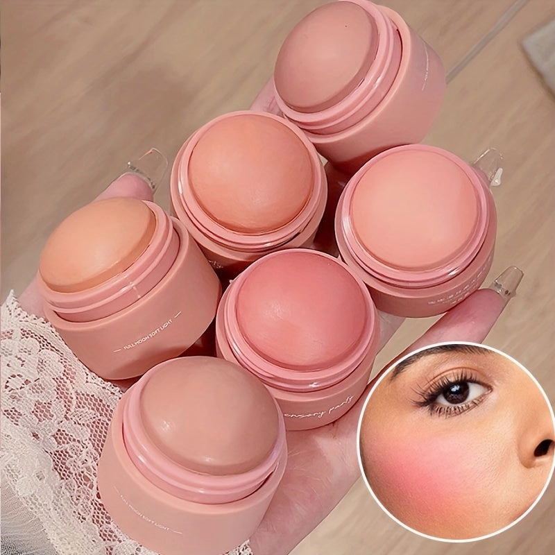 Face Quick Makeup 6 Color Blush Peach Pink Blush Mute Light Foggy  Suitable For Any Group Of People To Enhance The Color So That The Skin Looks Transparent And Flawless FS