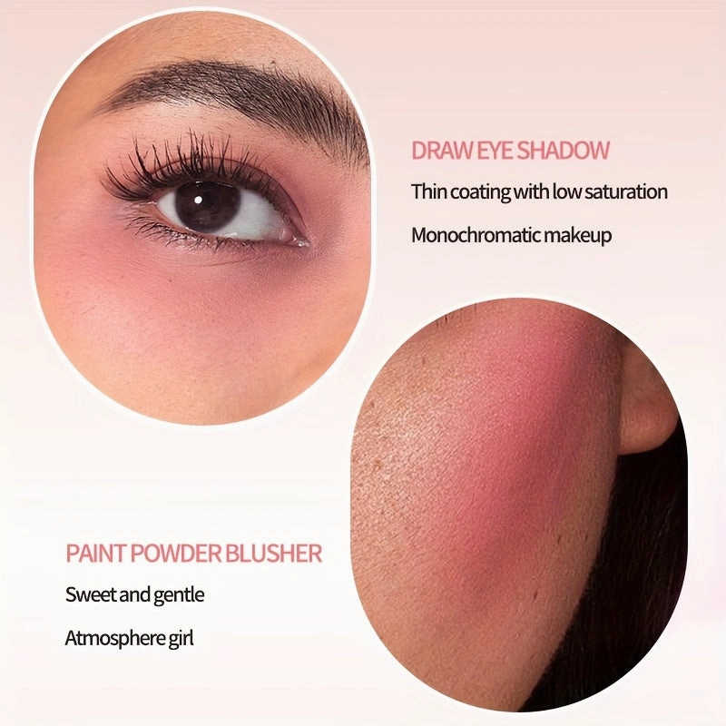 Face Quick Makeup 6 Color Blush Peach Pink Blush Mute Light Foggy  Suitable For Any Group Of People To Enhance The Color So That The Skin Looks Transparent And Flawless FS