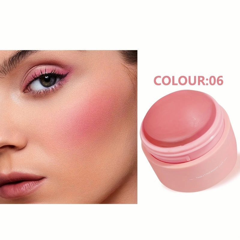 Face Quick Makeup 6 Color Blush Peach Pink Blush Mute Light Foggy  Suitable For Any Group Of People To Enhance The Color So That The Skin Looks Transparent And Flawless FS
