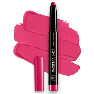 Faces Canada Hd Intense Matte Lipstick, Feather Light Comfort, 10 Hrs Stay, Primer Infused, Flawless Hd Finish, Made In Germany, Brown, Red, Pink, Purple, Nude Lip Color, Dash of Pink, 0.05 Oz