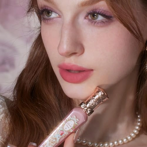 Flower Knows Strawberry Rococo Cloud Lip Cream Matte Liquid Lipstick-Long Lasting&Highly Pigmented Lip Stain -Velvety Waterproof Lip Makeup for Girls&Women-0.12 Fl Oz,1 Count(S05 Tiny Tulip)