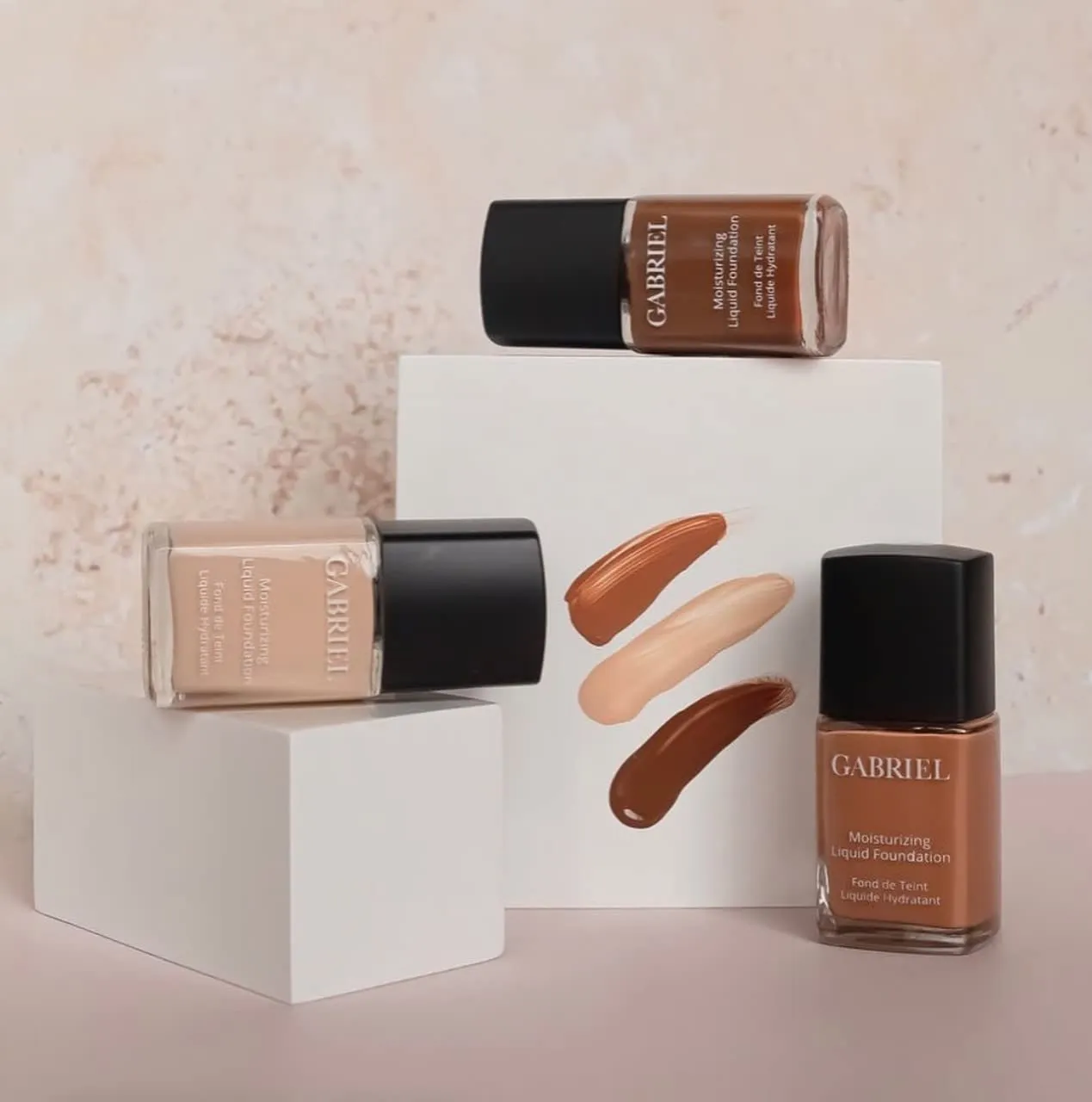Gabriel Cosmetics Liquid Foundation, Organic Formula- 1 fl oz. (Rose Beige, 1.0)