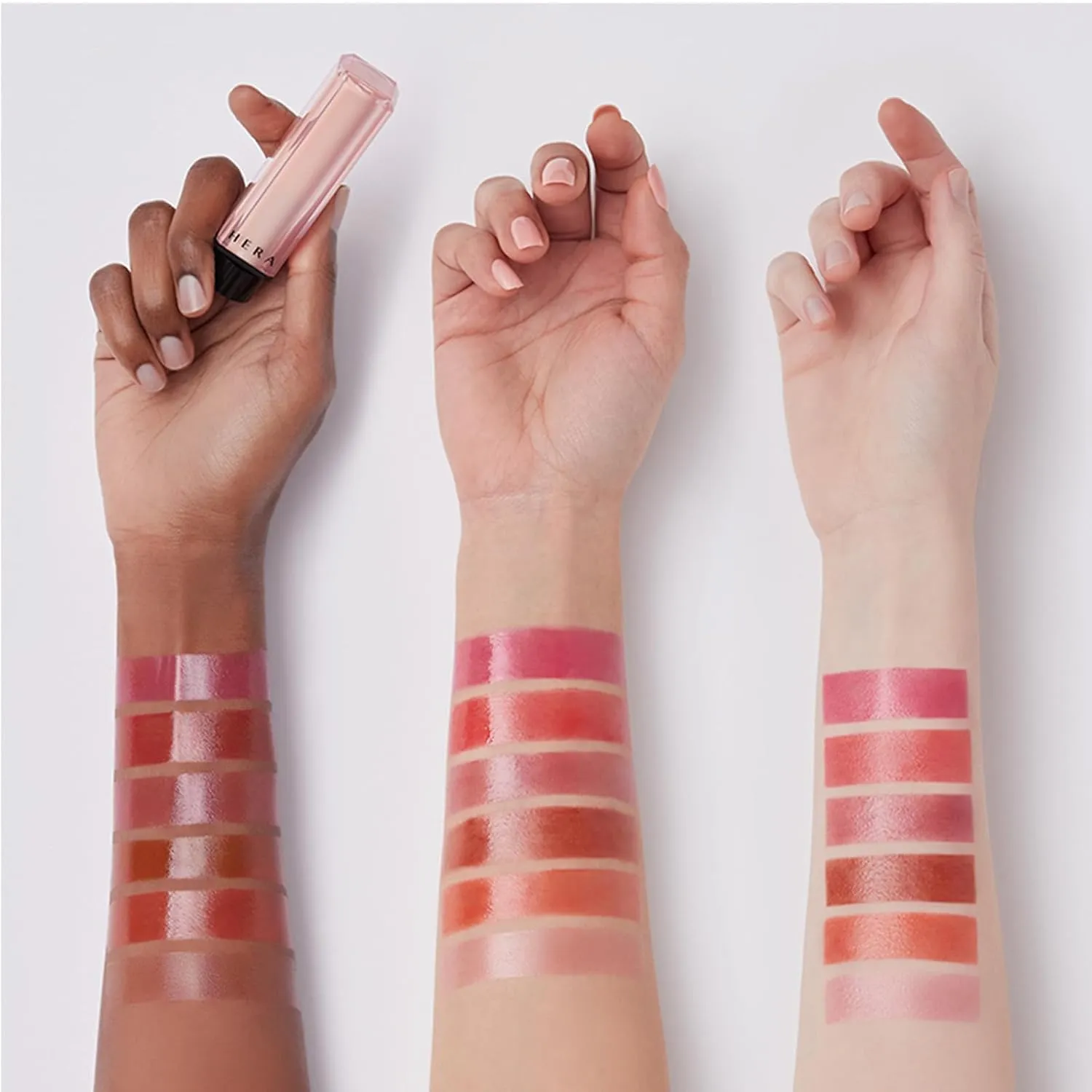 HERA Sensual Nude Balm Moisturizing Lipstick #112 BORN FREE | Glossy Lip Serum including Ceramide, Hydrating & Nourishing, Sheer Color & Smooth Finish, Korean Makeup, 0.12 oz. (3.5g)