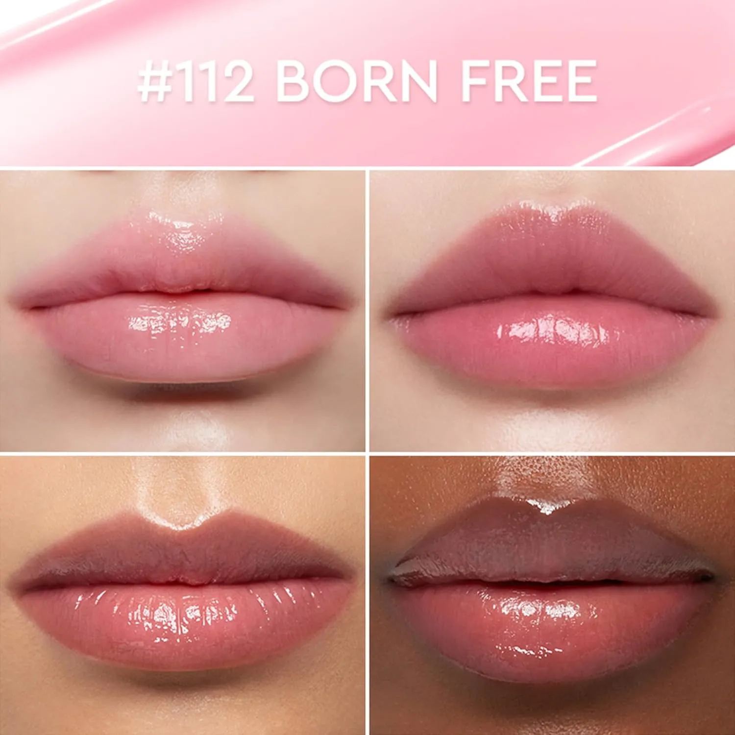 HERA Sensual Nude Balm Moisturizing Lipstick #112 BORN FREE | Glossy Lip Serum including Ceramide, Hydrating & Nourishing, Sheer Color & Smooth Finish, Korean Makeup, 0.12 oz. (3.5g)