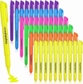 Highlighters, Chisel Tip Dry-Quickly Highlighter Markers, 60 Count-6 Assorted Colors Highlighters Bulk Pack for Adult Kids, Office Classroom Must Have, School Supplies for Teachers