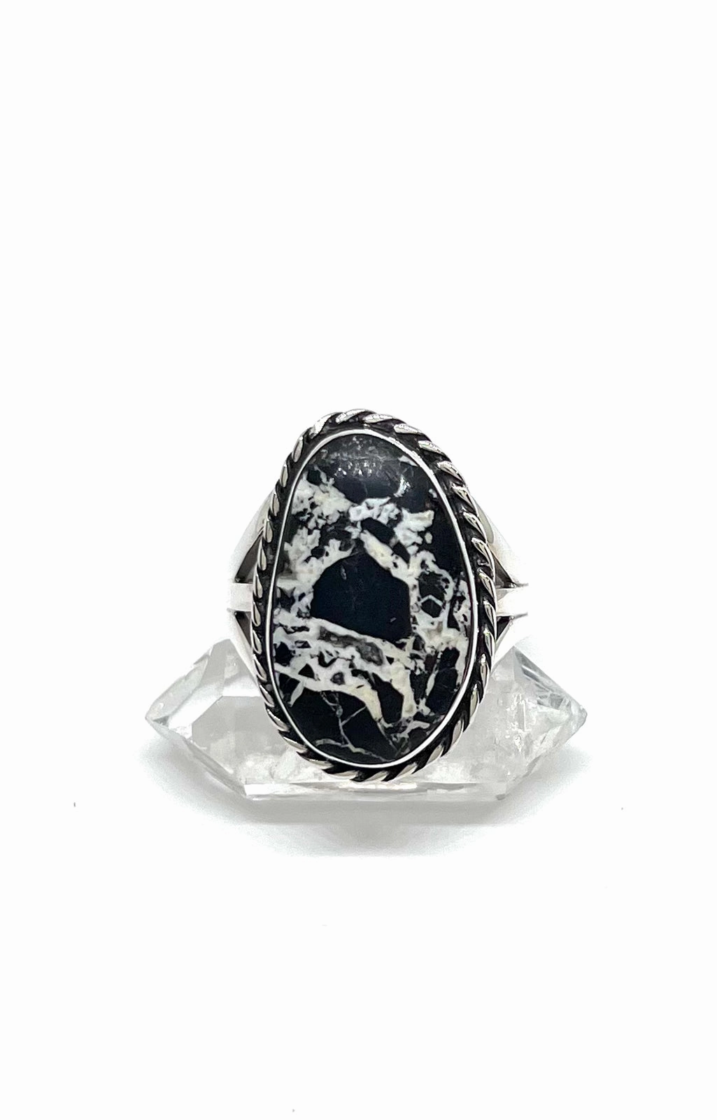 John King Freeform White Buffalo Ring (Size 8)
