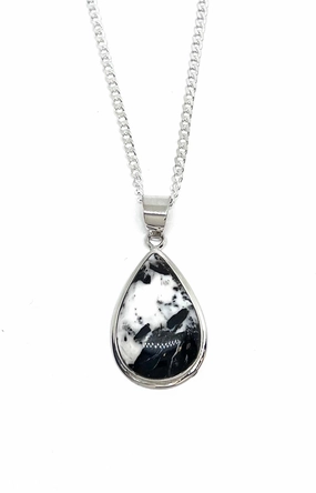 John King White Buffalo Teardrop Pendant