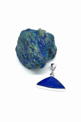 Lapis Lazuli Small Triangle Pendant