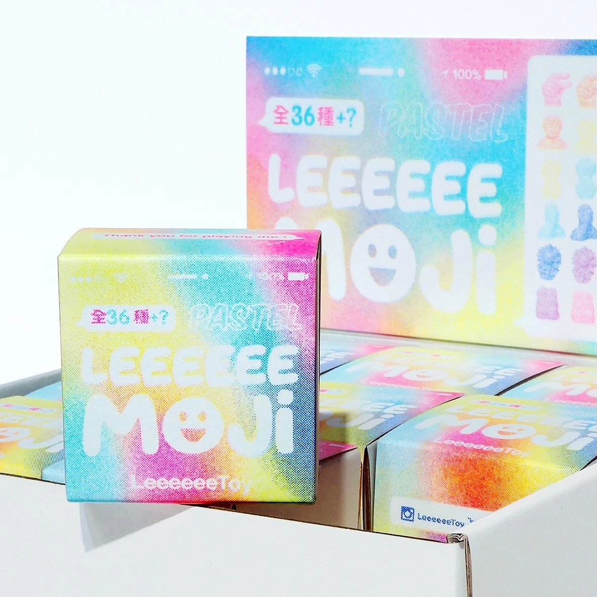 Leeeeeetoy PASTEL Leeeeeemoji "Blind Box/ Case of 18"