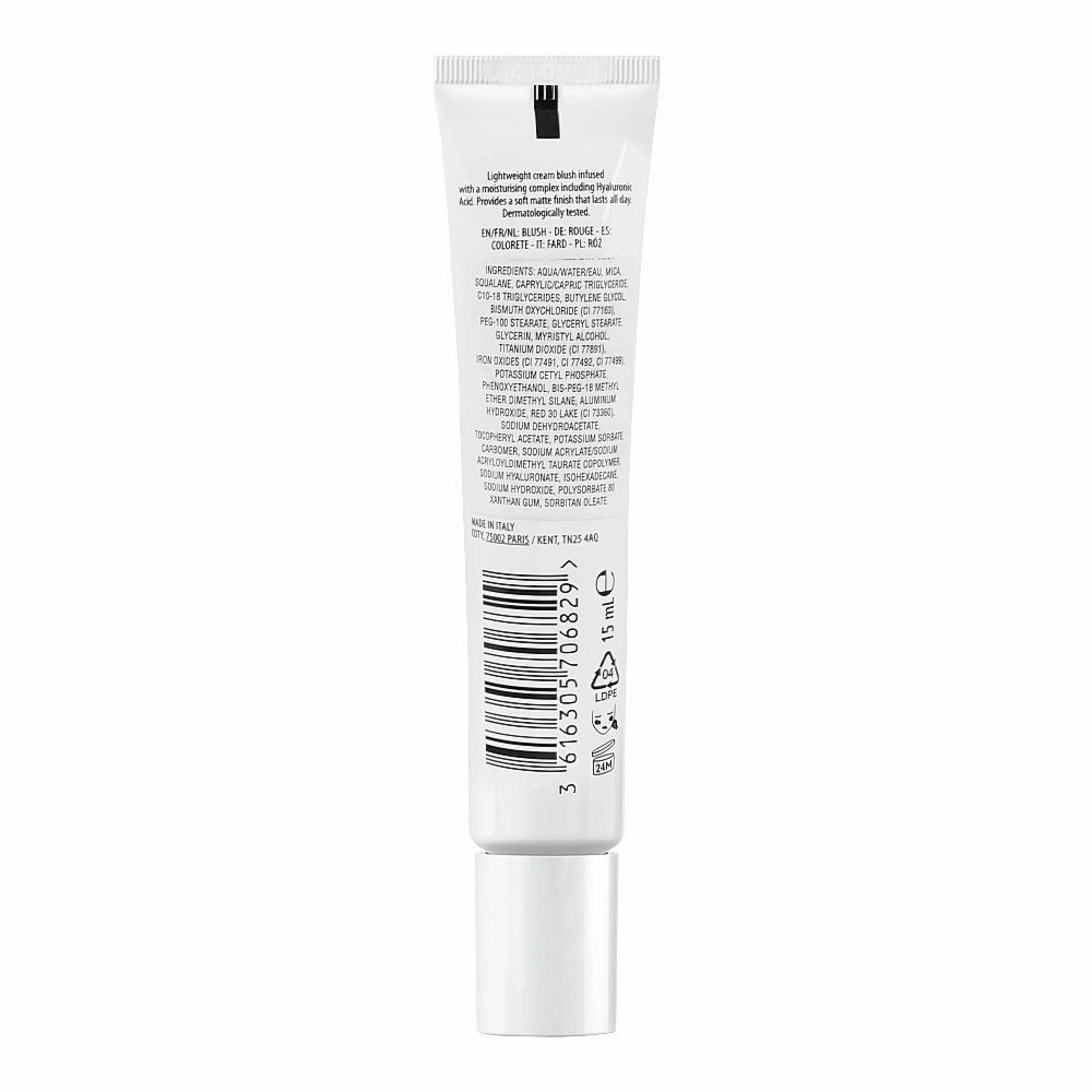 Max Factor Miracle Pure Satin Matte Cream Blush with Hyaluronic Acid, 15ml, 06 Soft Peach