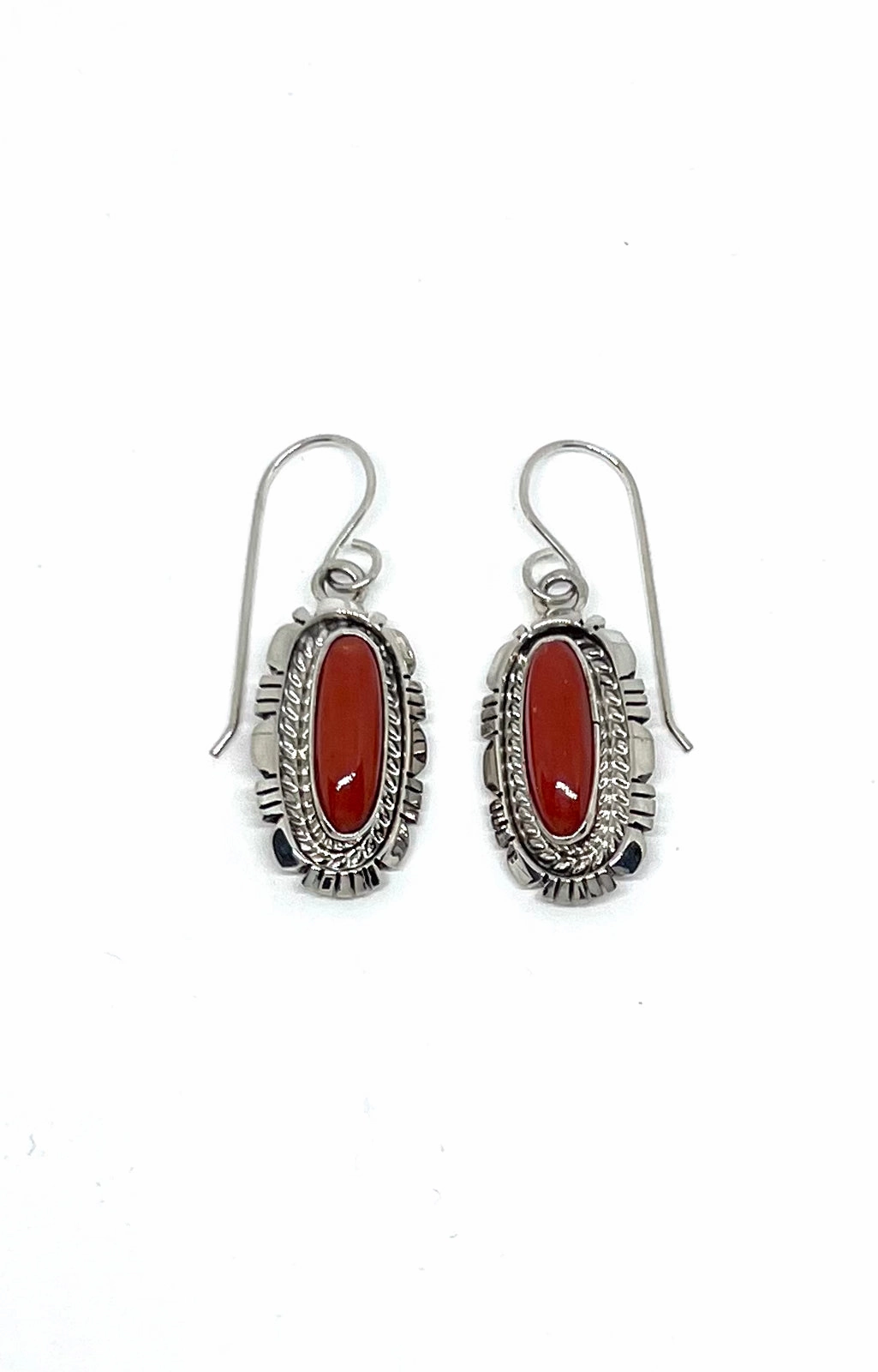 Mediterranean Red Coral Earrings