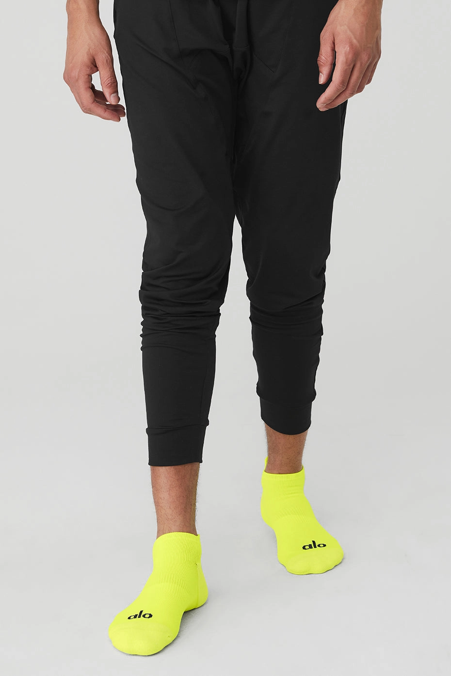 Men's Performance Tab Sock - Highlighter/Black