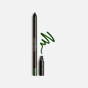 Mirenesse Line Master Forbidden Ink Eyeliner, Ultra Long Lasting Ink Eye Liner & Sharpener, Richly Pigmented Matte Color, Vegan & Toxin Free, 3 Envy (Dark Green) 0.03oz