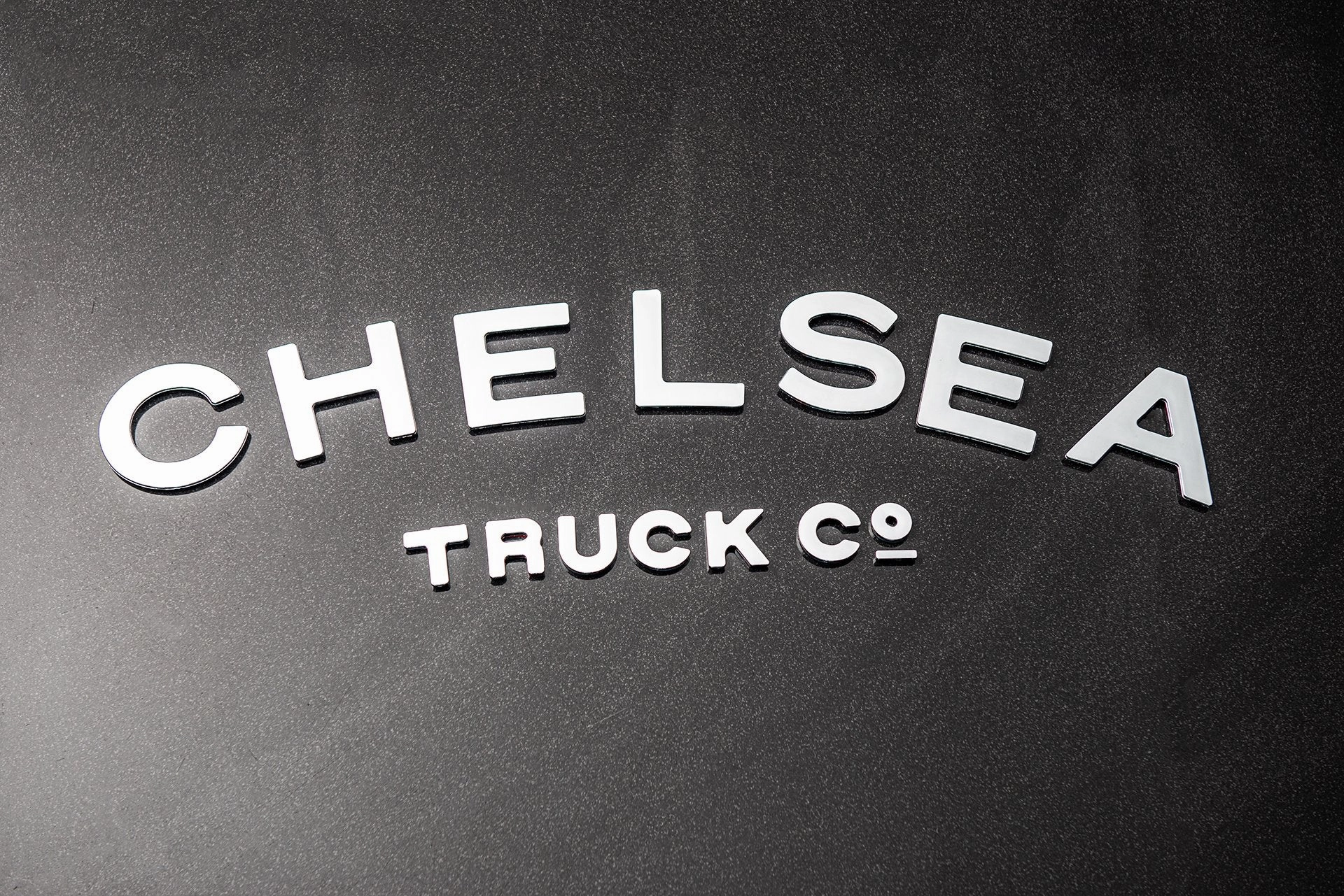 Mirror Lettering for Chelsea Truck Company Hard Spare Wheel Cover