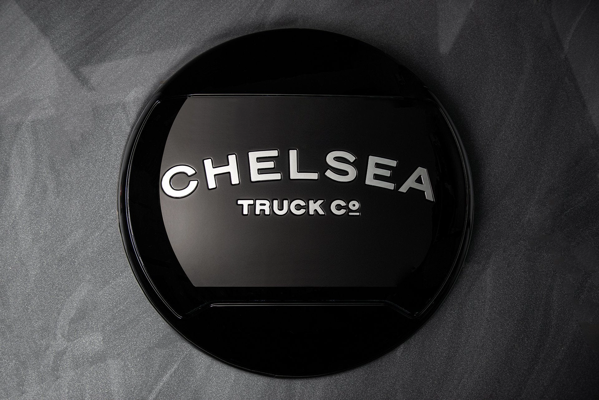 Mirror Lettering for Chelsea Truck Company Hard Spare Wheel Cover