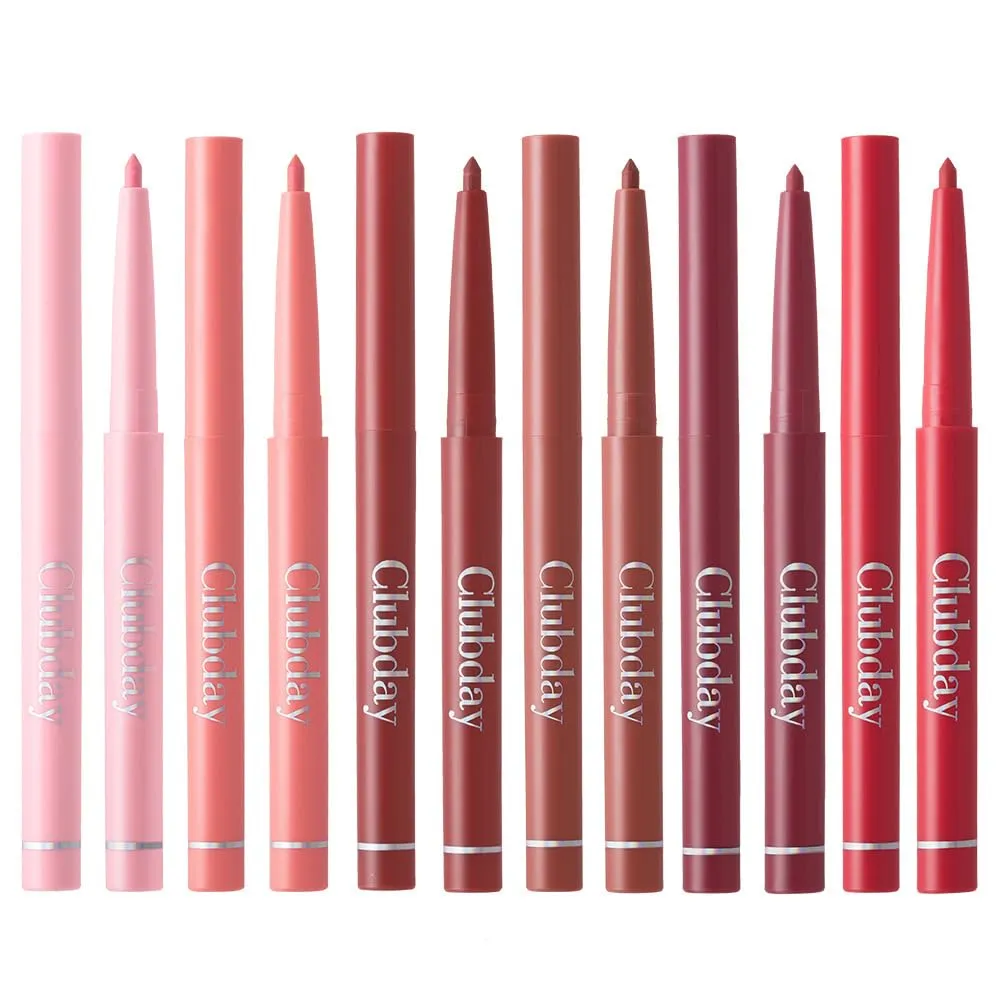 NIE PAN CHONG SHENG Matte lip pencil rotating hook line lip pencil 6 sets nude lipstick pen makeup