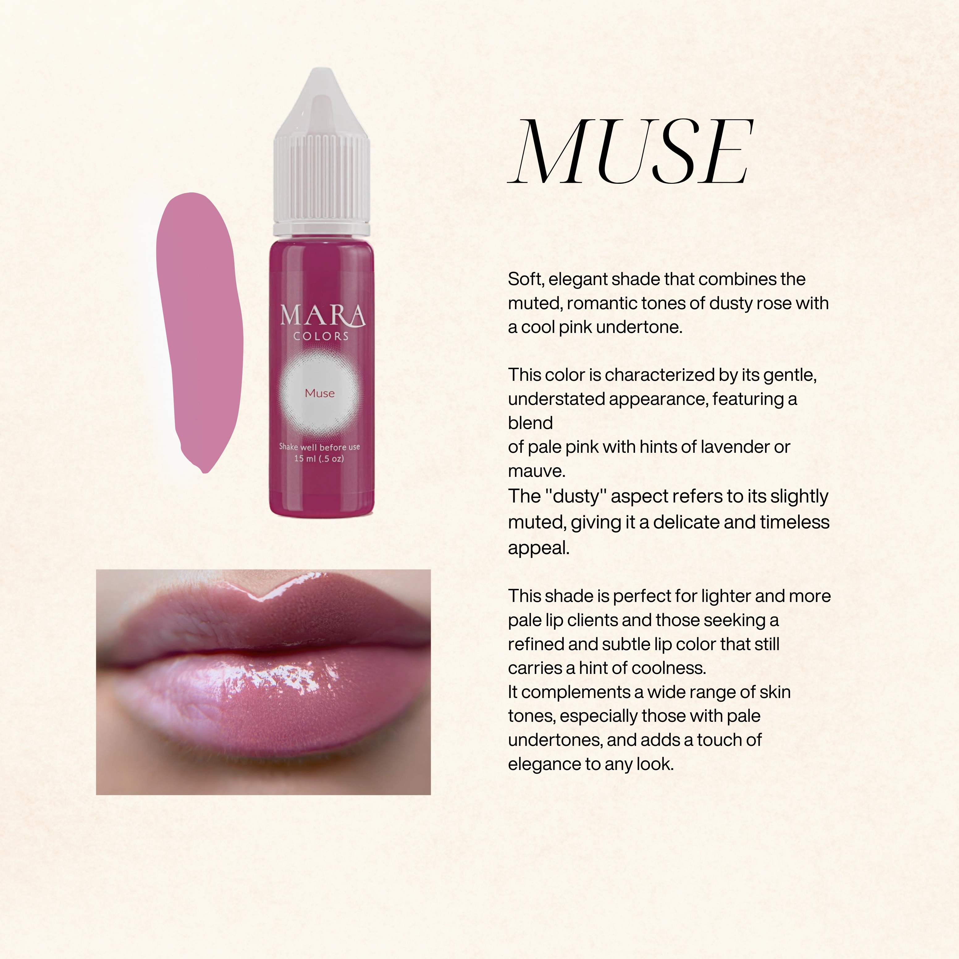 NUDE Lip Blush Pigment Collection – Professional Permanent Makeup Pigments for Natural & Makeup-Inspired Looks