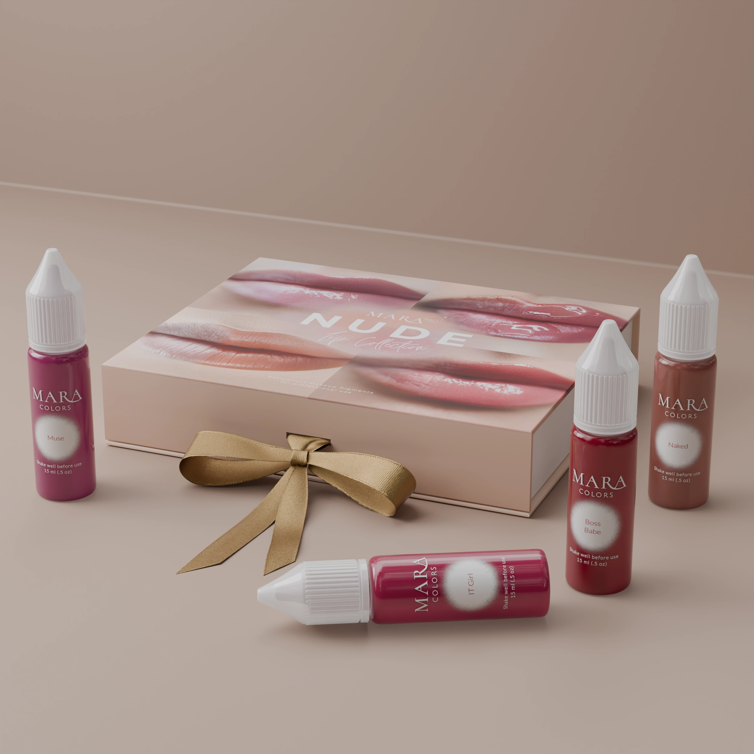 NUDE Lip Blush Pigment Collection – Professional Permanent Makeup Pigments for Natural & Makeup-Inspired Looks