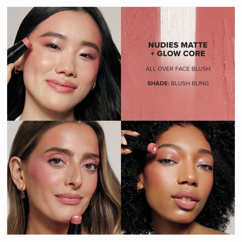 Nudestix Nudies Matte   Glow Core All Over Face Blush Color - Blush Bling