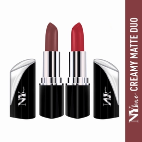 Ny Bae Creamy Matte Duo Lipsticks - Nude & Red