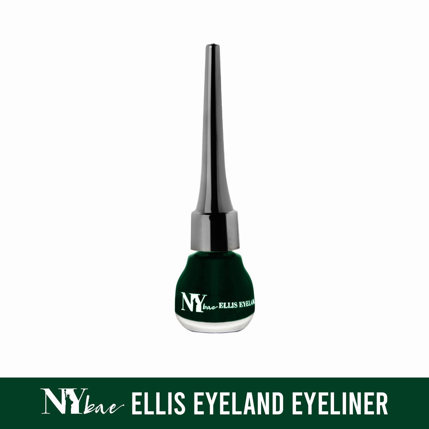 NY Bae Ellis Eyeland| Liquid eyeliner| Glossy| Waterproof - Green Moss (6 ml)