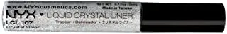 NYX Professional Makeup Liquid Crystal Liner, Crystal Silver, 0.384 Ounce