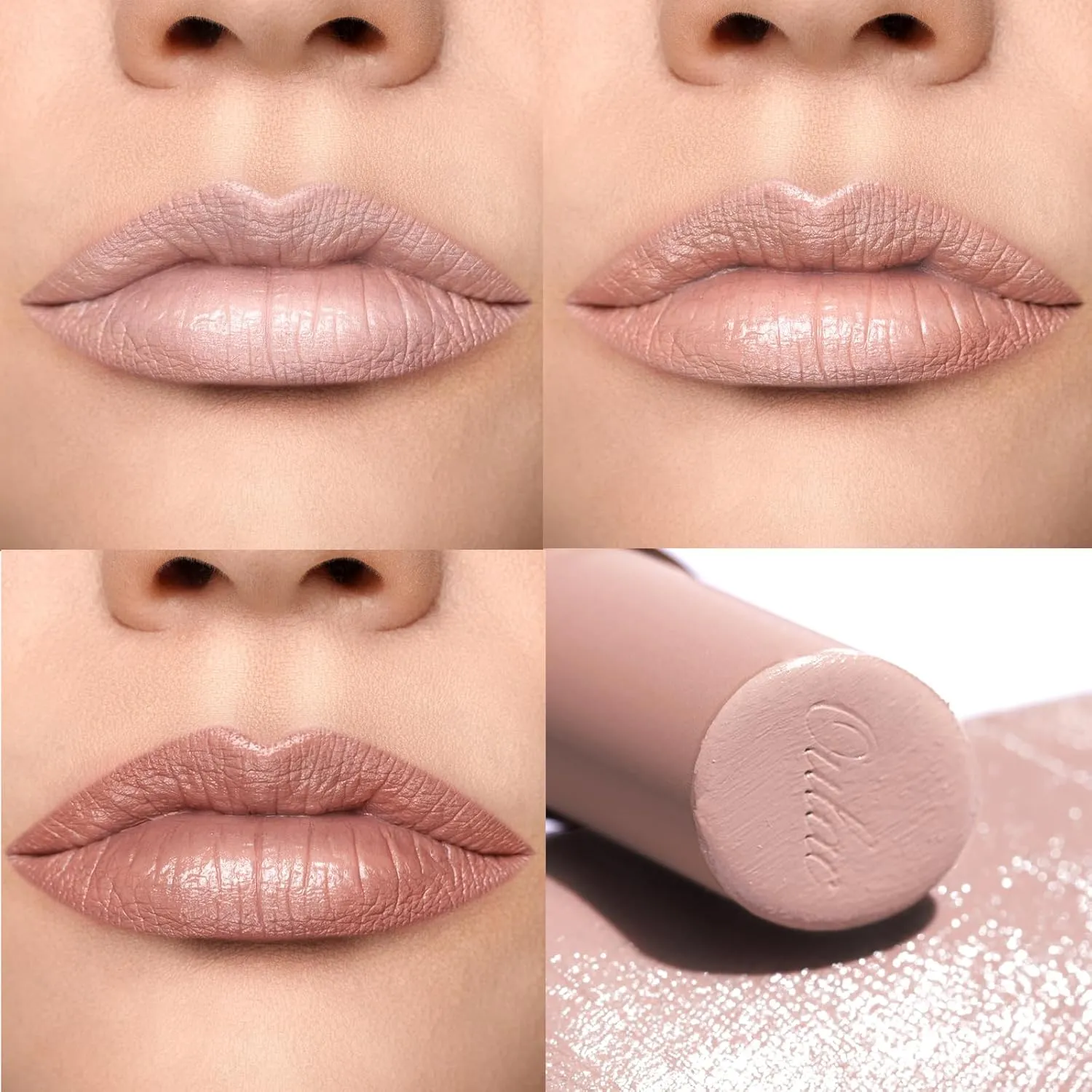 Oulac Nude Hydrating Lipstick Set For Women High Impact Lipcolor Tinted Lip Balm, Nourishing, Satin Finish, Moisturizing Creamy Formula, Vegan Clean Beauty Sensual Glow Rich Crème 01 02 04(SET 1)