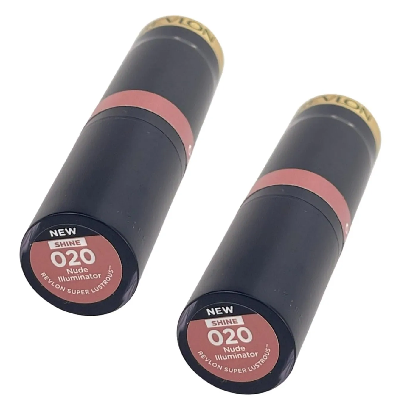 Pack of 2 Revlon Super Lustrous Glass Shine Lipstick, Nude Illuminator 020