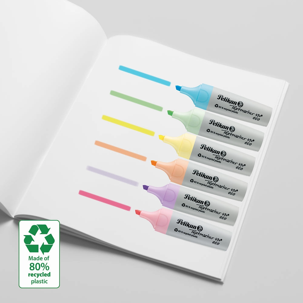 Pelikan Pastel Eco Highlighters, Pack of 6