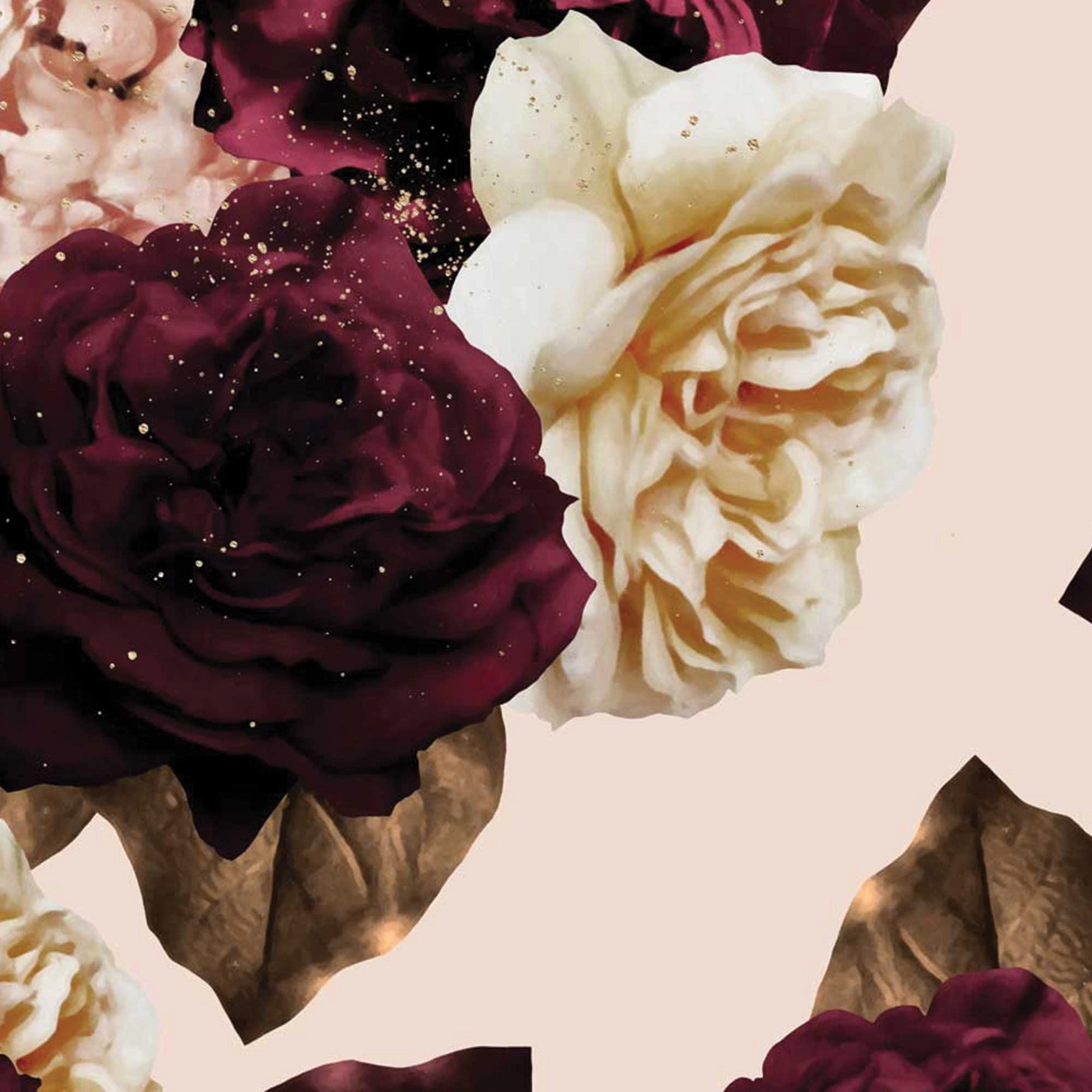 Perfection rose blush wall mural WIV-373 - Elegant Floral Wall Mural & Wallpaper for a Timeless Interior