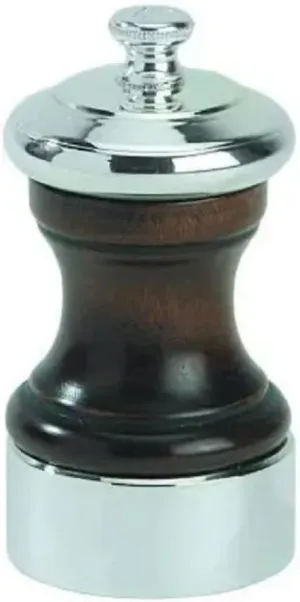 Peugeot Palace 4 Inch Silver Plated Pepper Mill, Antique Brown, 7.20 x 5.20 x 10.00 cm (19570)