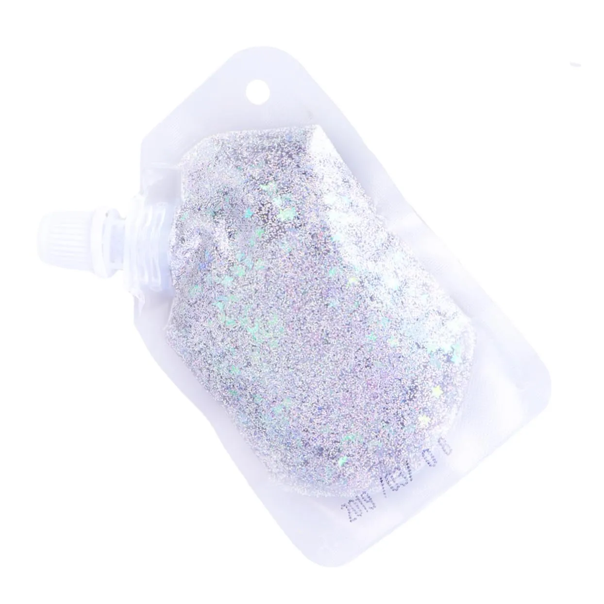 POPETPOP Pcs Sequins Gel for Face Makeup Highlighter Glitter Body Gel Silver Silky Shine for Parties and Daily Use