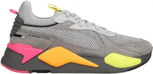 PUMA Mens Rs-X Highlighter Lace Up Sneakers Shoes Casual - Grey, Orange, Pink