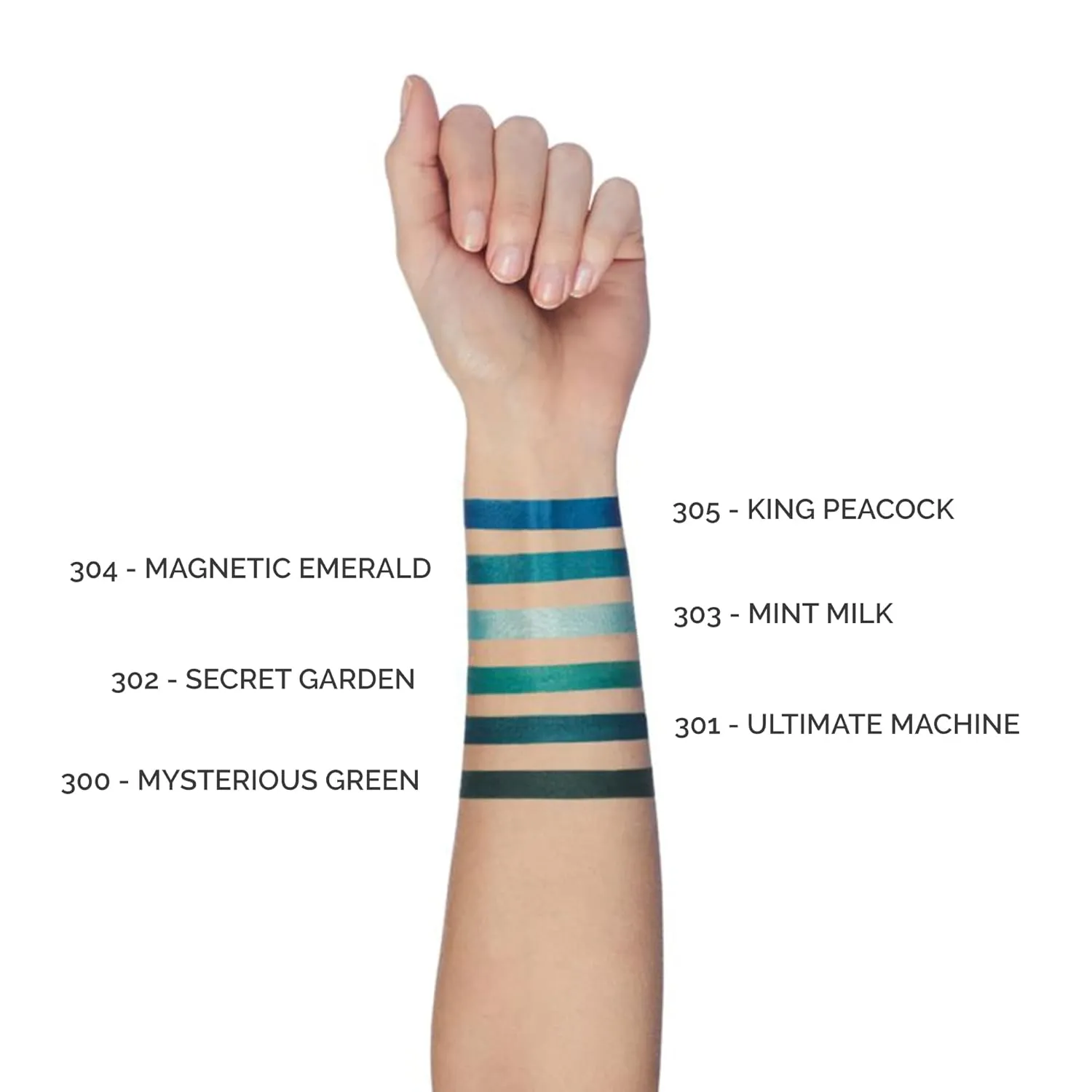 PUPA Milano Vamp! Waterproof Eye Pencil 300 Mysterious Green - Rich, Cream Liner Pencil to Make Eyes Pop - Long Lasting, Smudge, Tear, Sweat, and Waterproof Formula - 0.12 oz