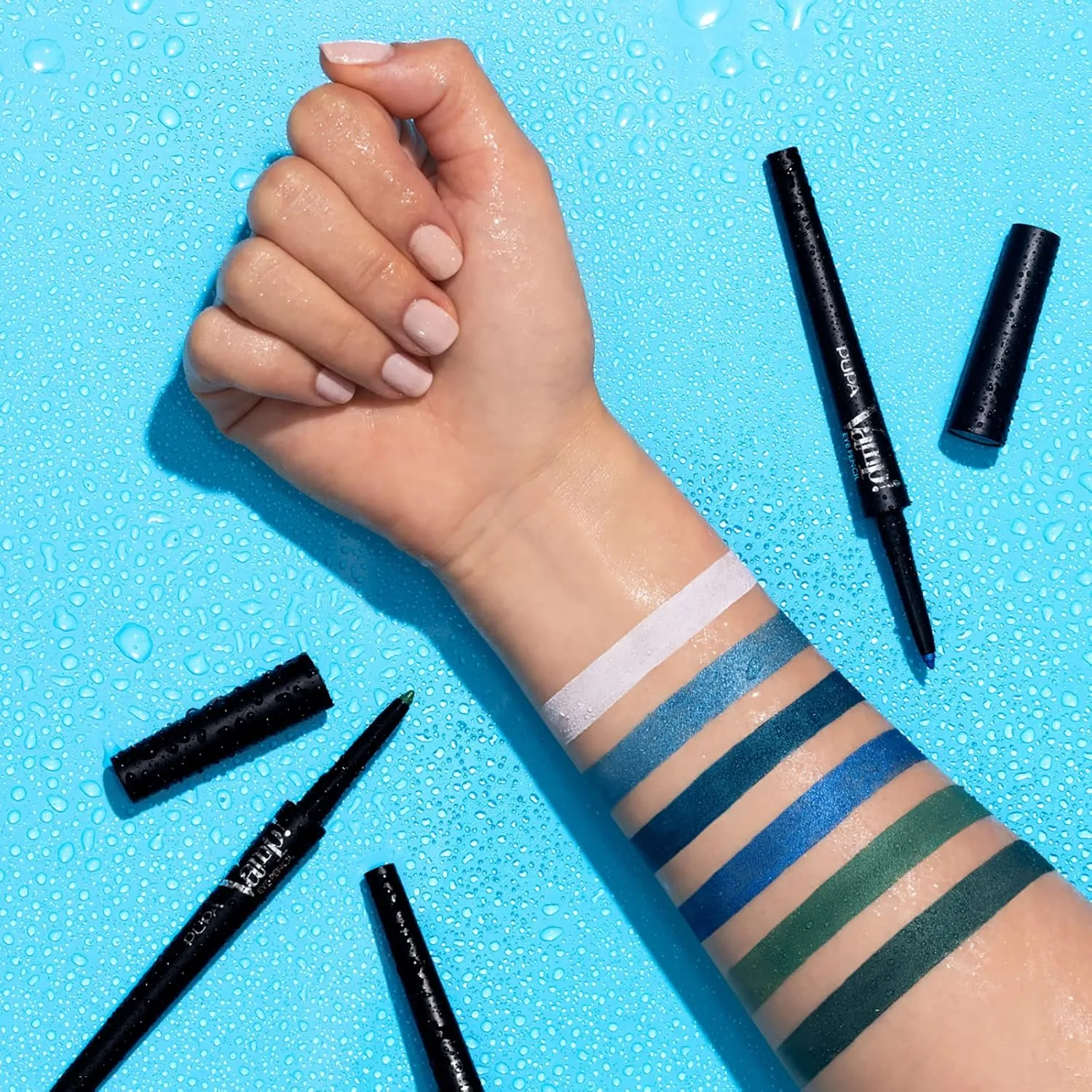 PUPA Milano Vamp! Waterproof Eye Pencil 300 Mysterious Green - Rich, Cream Liner Pencil to Make Eyes Pop - Long Lasting, Smudge, Tear, Sweat, and Waterproof Formula - 0.12 oz