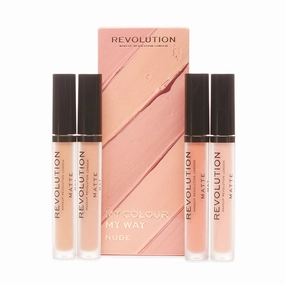 Revolution My Colour My Way Nude Lipstick Set 4pc