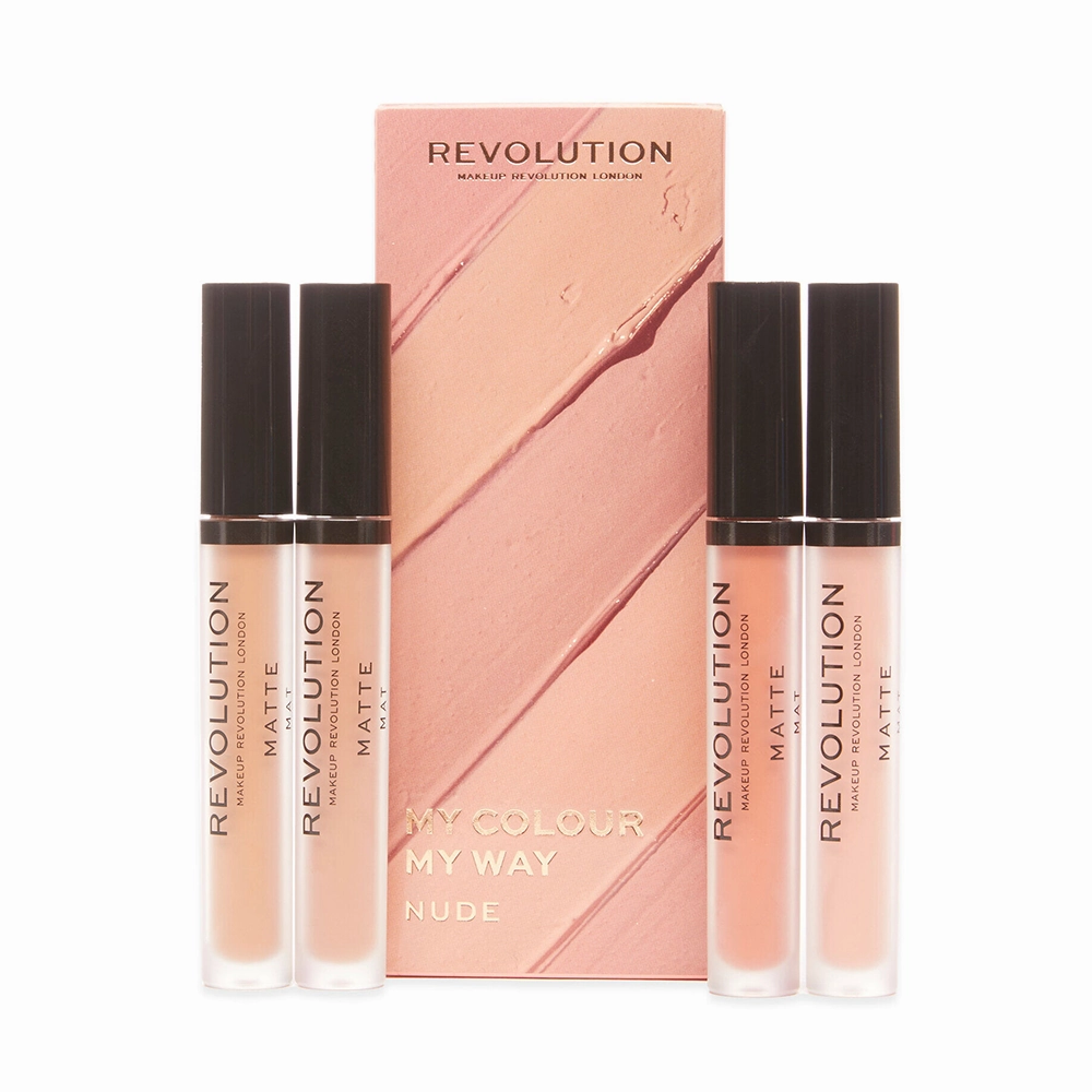 Revolution My Colour My Way Nude Lipstick Set 4pc