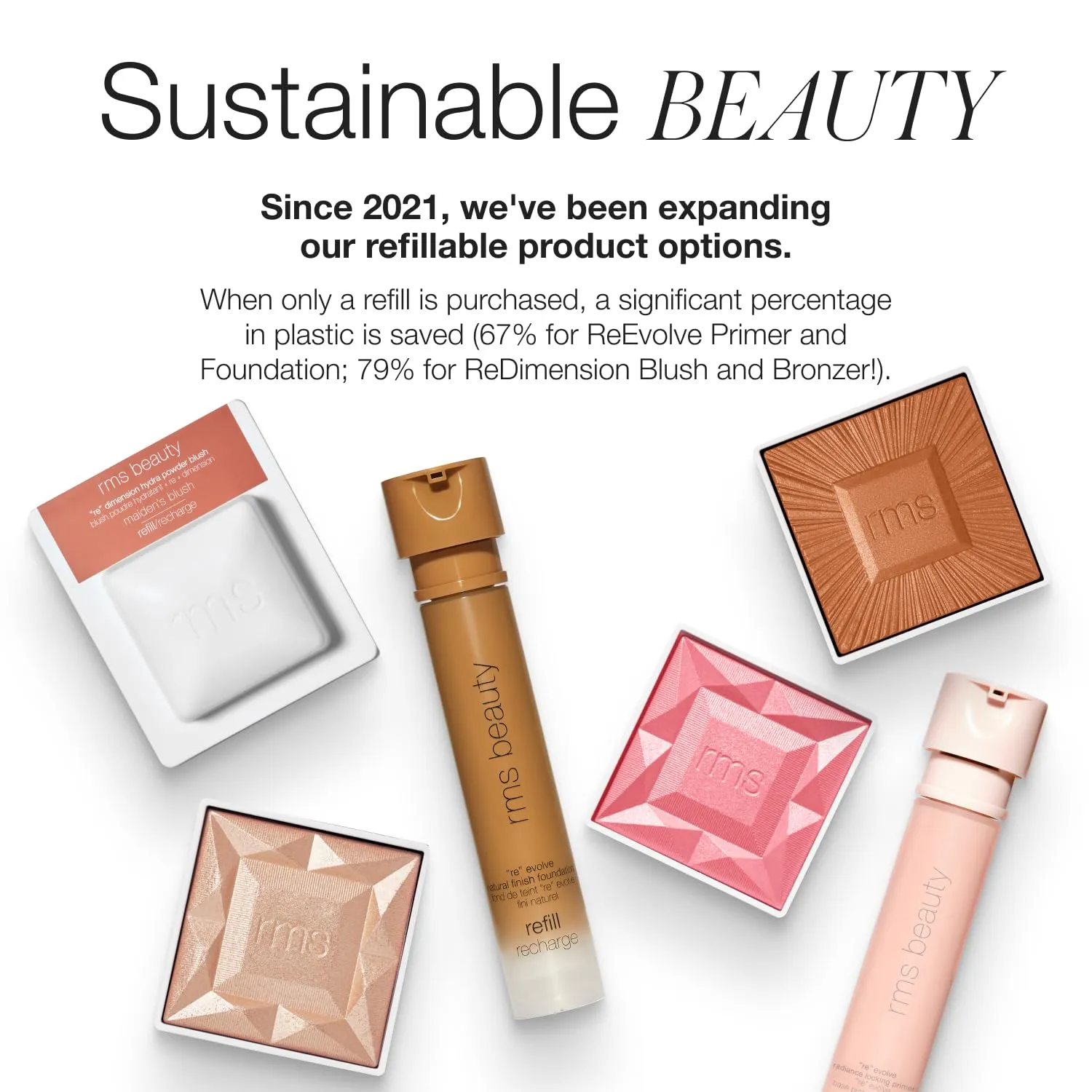 RMS Beauty ReEvolve Natural Finish Foundation - Liquid Foundation Face Makeup, Makeup Foundation Skin Tint, Refillable Foundation Pump Make Up