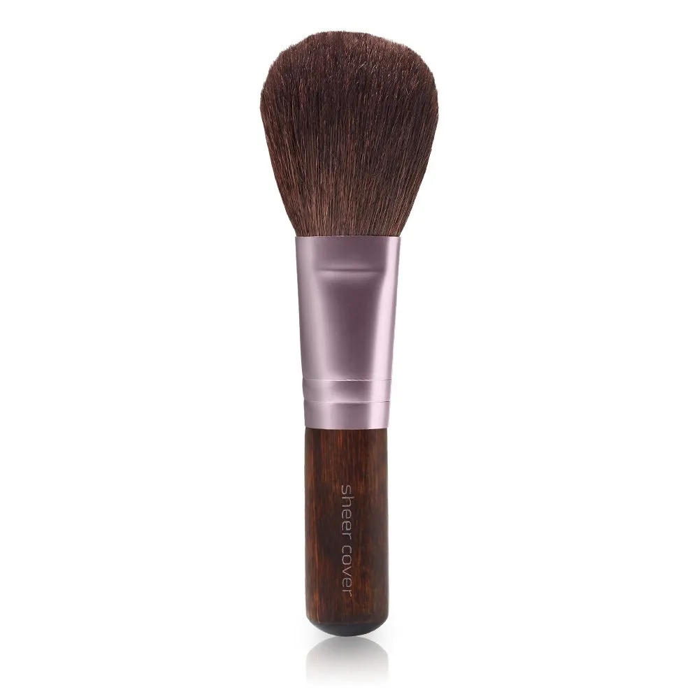 Sheer Cover – Flawless Face Kit – Perfect Shade Mineral Foundation – Conceal & Brighten Highlight Trio – with FREE Foundation Brush and Concealer Brush – Dark Shade – 4 Pieces
