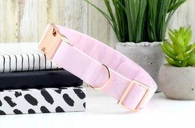 Solid Blush Dog Collar