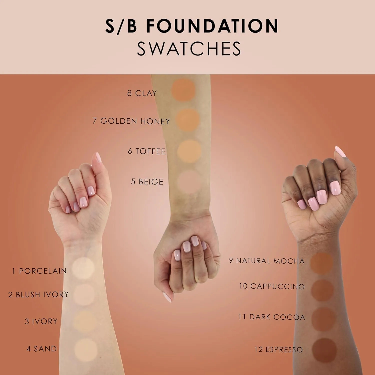 TEMPTU S/B Silicone-Based Airbrush Foundation: Professional Long-Wear Liquid Makeup, Sheer To Full Coverage For A Hydrated, Healthy-Looking Glow & Luminous, Dewy Finish On All Skin Types, 006 Toffee, 1 Fl Oz