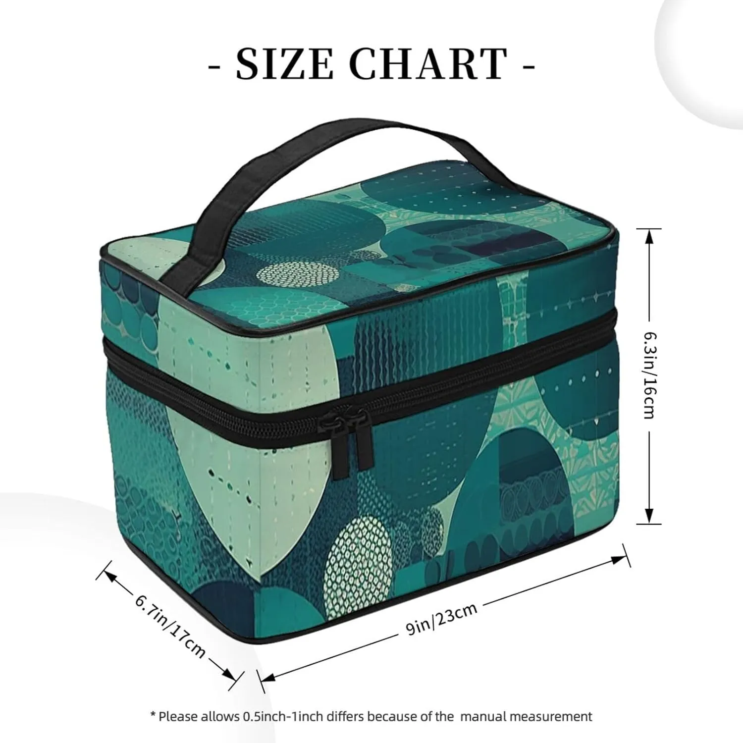 Toiletry Bag for Women Men Dopp Kit Travel Makeup Bag Make Up Organizers Cosmetic Bag Green Pattern Hanging Toiletry Bag Shaving Bag with Large Capacity for Travel