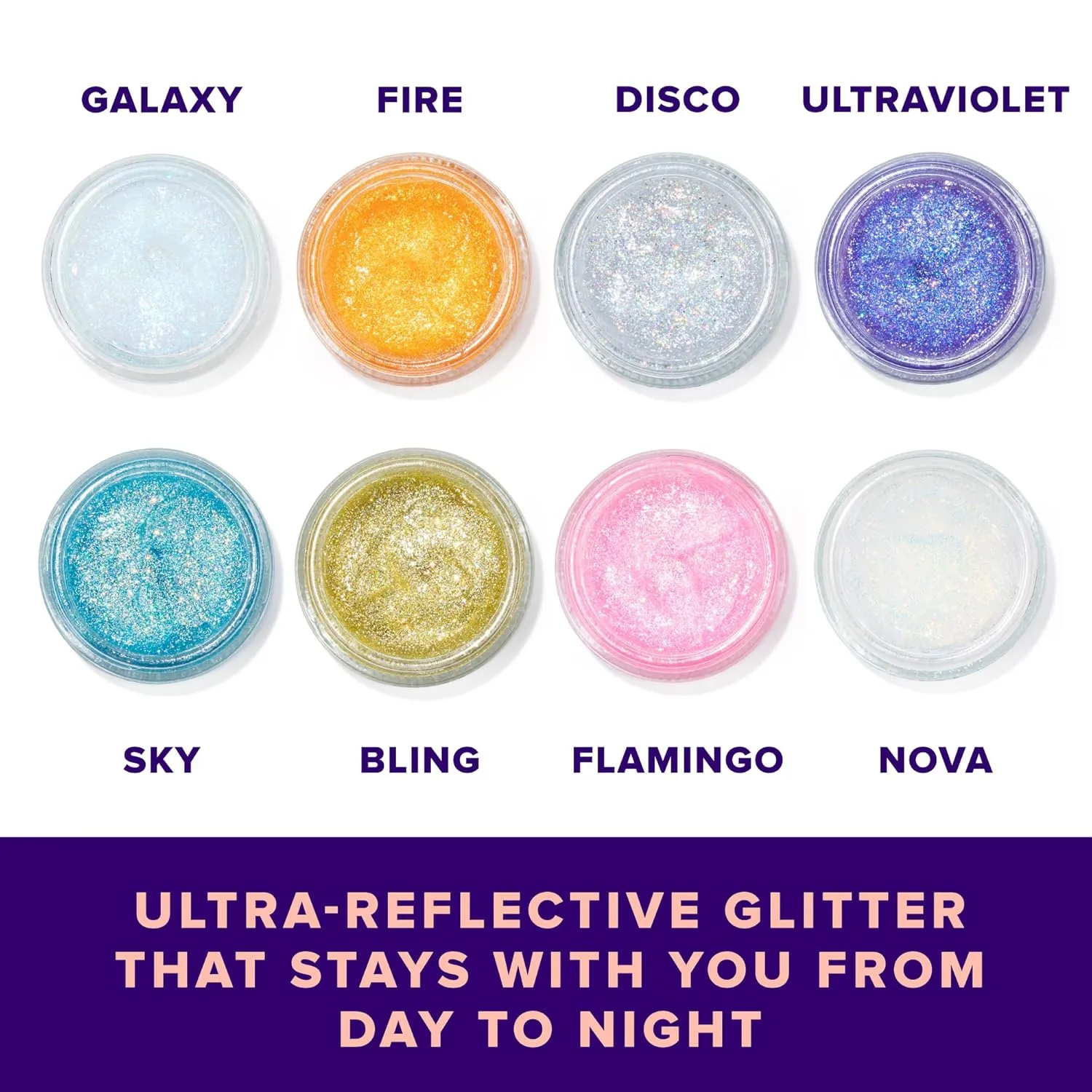 Unicorn Snot Face & Body Glitter - Cosmetic-Grade Holographic Glitter Gel - Makeup for Festivals, Raves, Anime Cosplay - Safe for Face, Easy Application & Removal, 1.7oz Pink (Flamingo)
