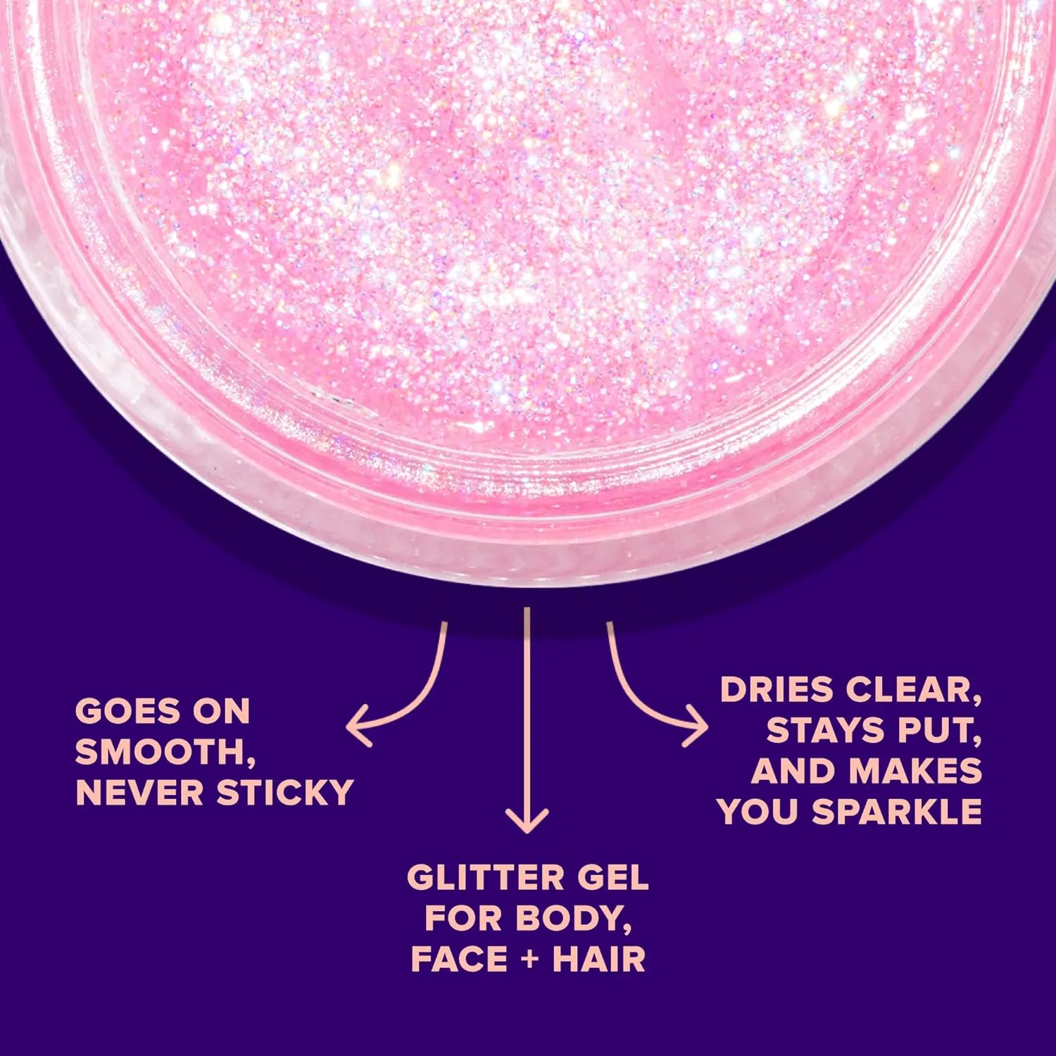 Unicorn Snot Face & Body Glitter - Cosmetic-Grade Holographic Glitter Gel - Makeup for Festivals, Raves, Anime Cosplay - Safe for Face, Easy Application & Removal, 1.7oz Pink (Flamingo)