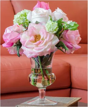 Used for home decoration and party decoration Tall Real - touch Orlane Roses, Bud - Laden Cabbage Rose Fakes. Gorgeous and Lifelike. For Home Decoration, Table Centerpieces, Indoor Ambiance Enhancemen