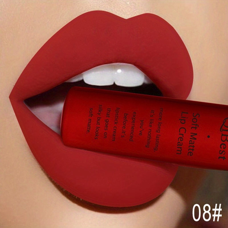 Waterproof Matte Nude Pigment Red Liquid Lipstick