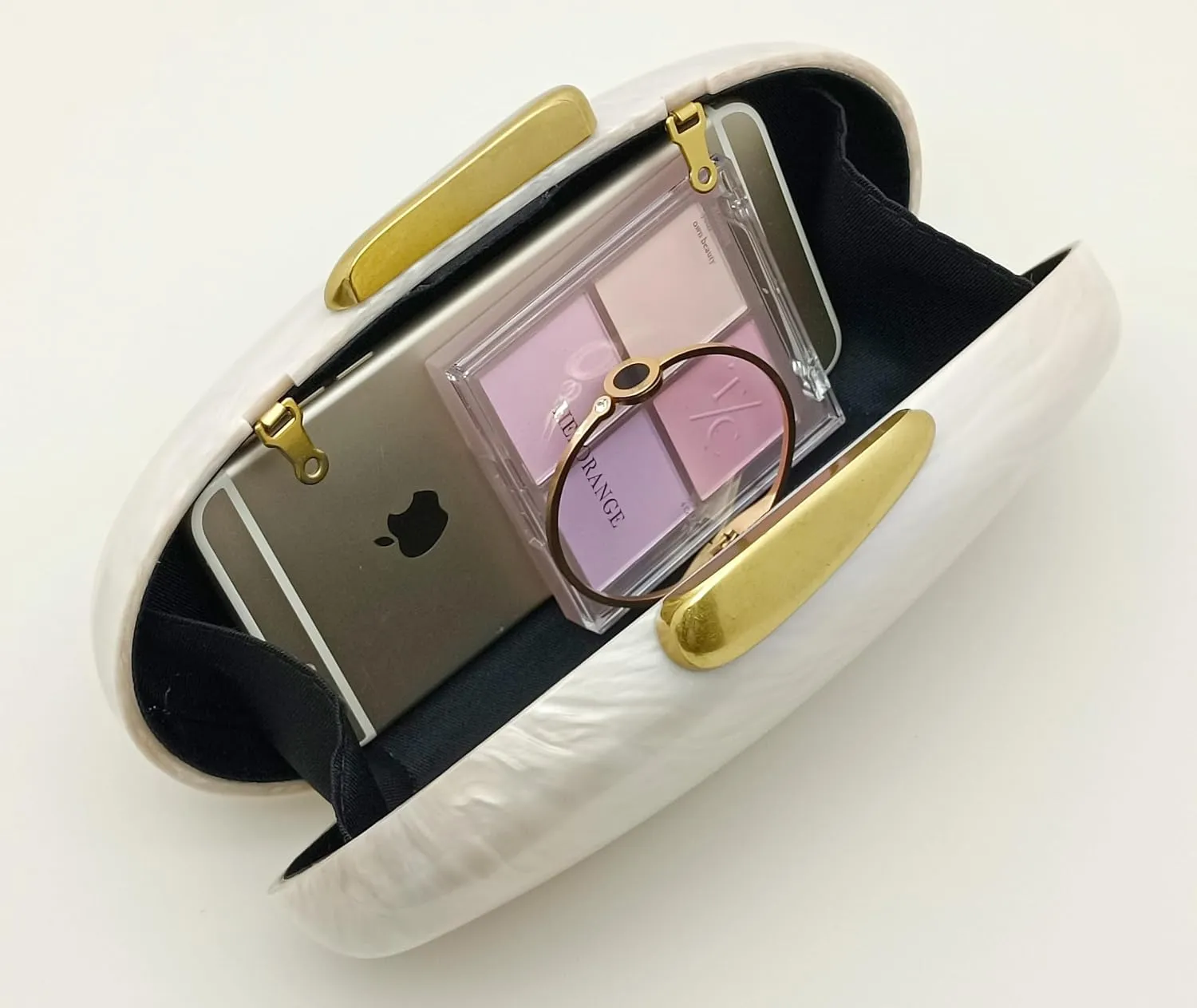 Women Acrylic Clutch Purse Marbled Evening Shoulder Bag for Wedding Cocktail Party Prom