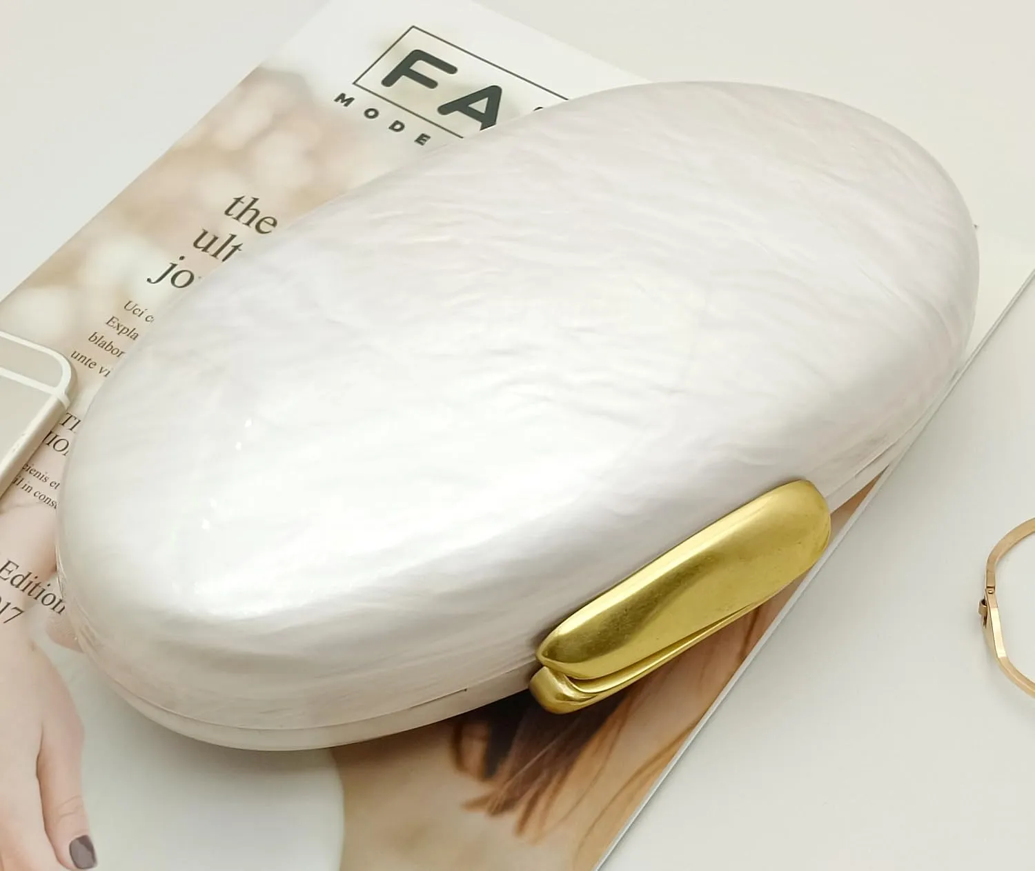 Women Acrylic Clutch Purse Marbled Evening Shoulder Bag for Wedding Cocktail Party Prom